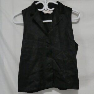 VIP PETITES | small - petites | Black Button Down Vest | Made In Canada 🟥🍁🟥